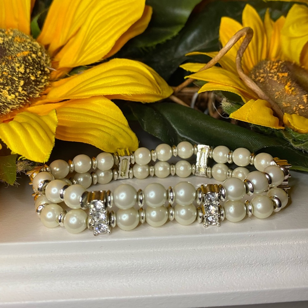 💎Pearl diamond bracelet💎